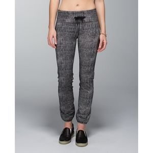 Lululemon After Asana Jogger Pant Burlap Black French Terry Cotton 6